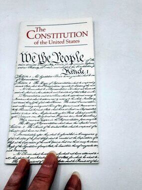 The Constitution of the United States 1987 Bicentennial Pocket-Sized Booklet